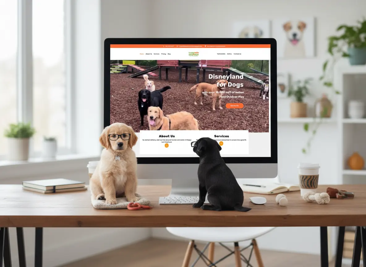 Happy Tails Play house website portfolio