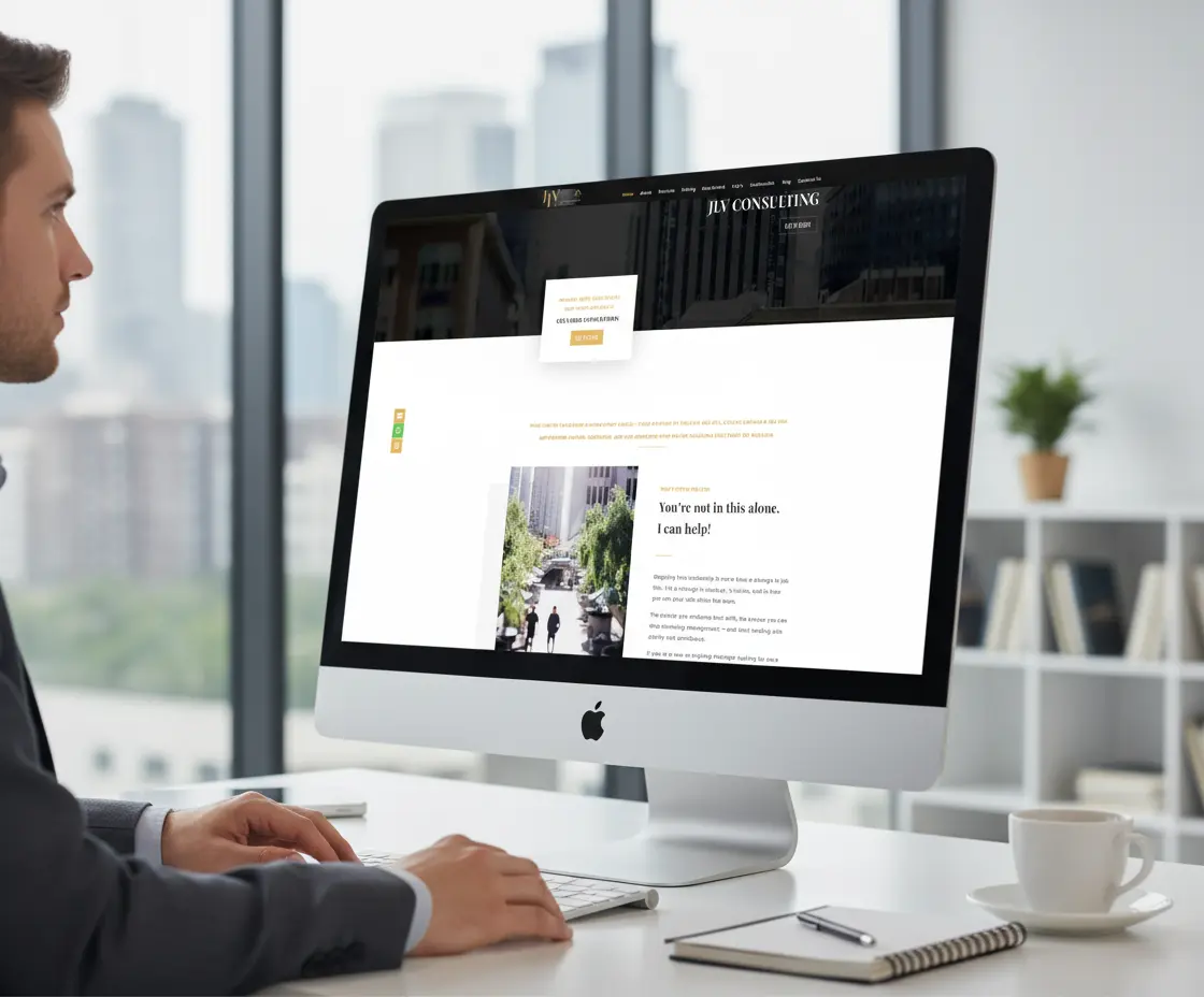 JLV Consulting website portfolio