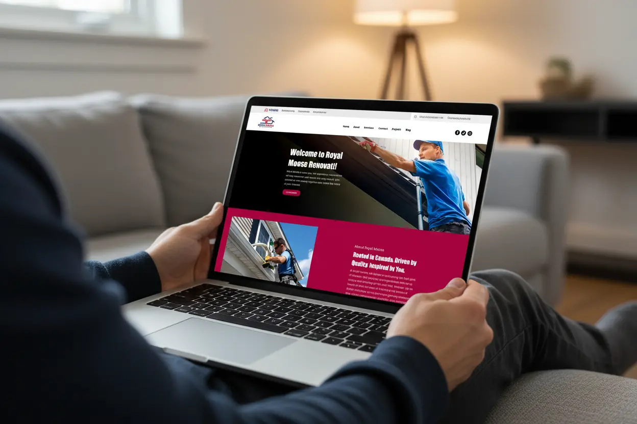Royal Moose website portfolio