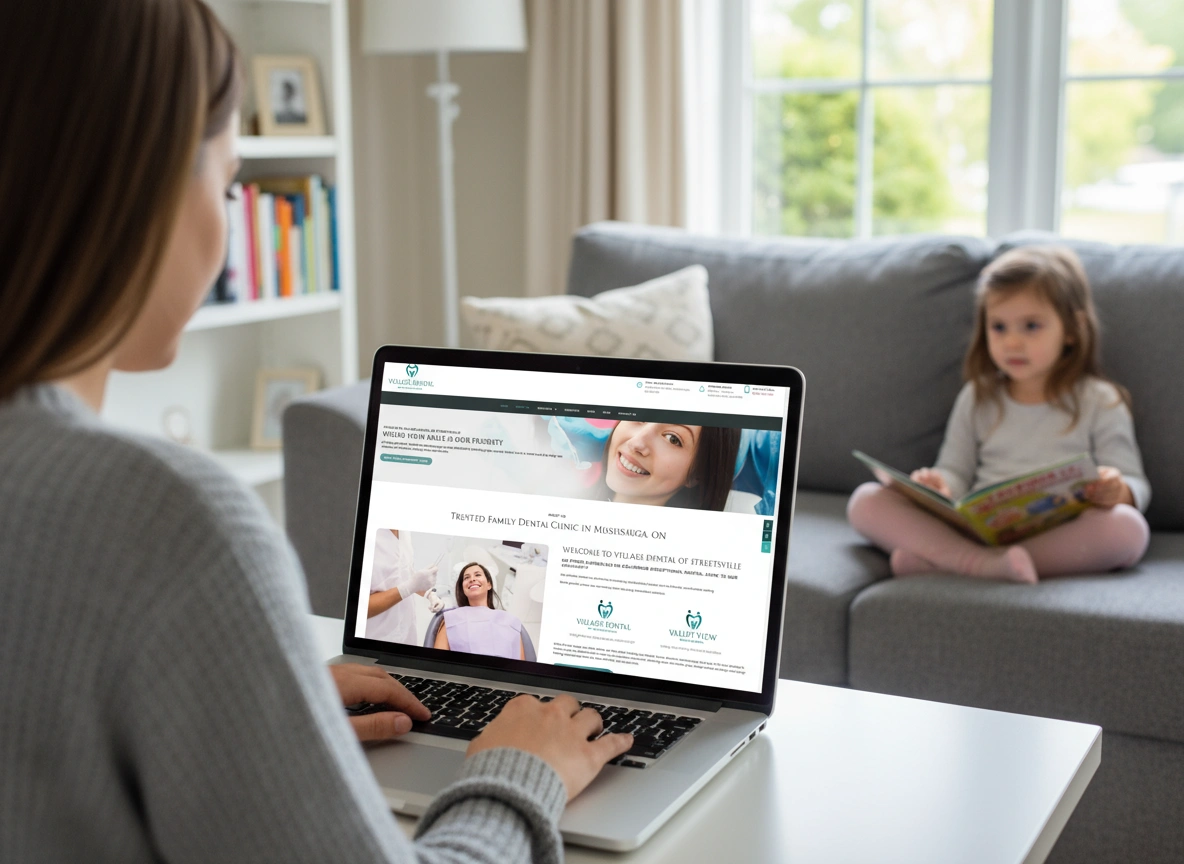 Village Dental website portfolio